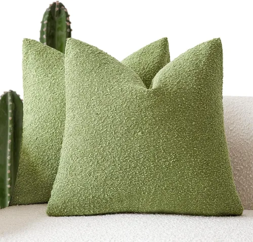 Miniatura 47 de Foindtower - Juego de 2 fundas decorativas de textura de bucle, fundas de almohada acentuadas, fundas de cojín sólidas, neutrales, para sofá, silla