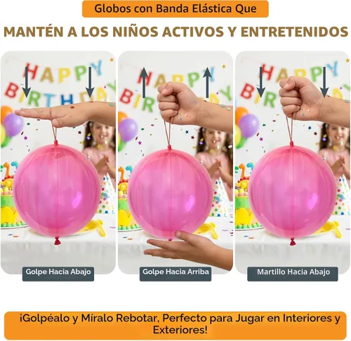 Miniatura 8 de Globos de neón Giraffe con función de rebote (30 unidades)