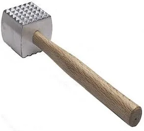 Nuevo mazo ablandador de carne extra grande, martillo ablandador de carne, doble cara, grado comercial, mango de madera por Onesource