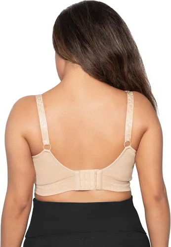 Miniatura 4 de Kindred Bravely Paquete de 2 brasieres de bombeo manos libres (beige y rosa, talla S-Busty)