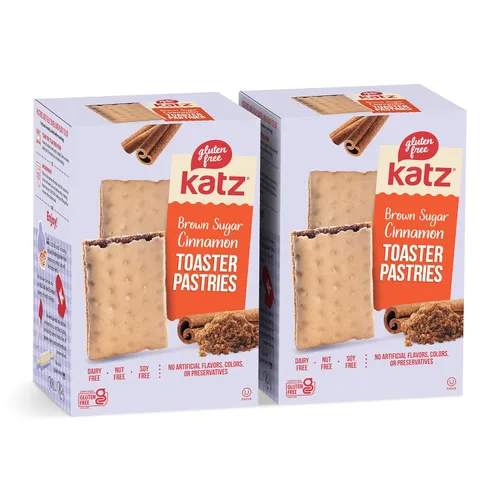 Miniatura 10 de Katz Gluten Free Pasteles tostadores de canela sin escarchar. Bocadillos escolares. Libre de lácteos, cacahuetes, nueces de árbol y sésamo, sin