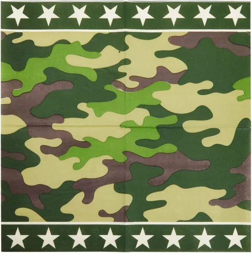 Miniatura 7 de Decoraciones de fiesta de camuflaje de 144 piezas para cumpleaños con temática del ejército, baby shower, fiesta de bienvenida a casa, sirve 24