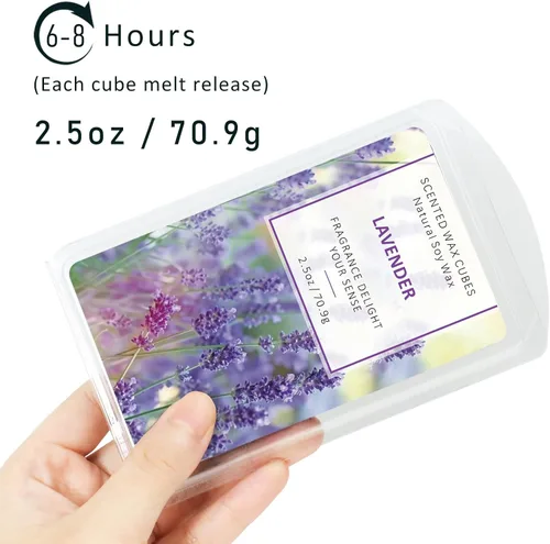 Miniatura 8 de STRN Wax Melts - Cubos de cera de soja, paquete de 4 calentadores de cera perfumada, cubos de cera perfumada para calentadores, cubos de cera