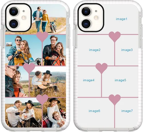 Miniatura 32 de Funda de teléfono personalizada para iPhone 11, diseño personalizado de fotos de collage de múltiples imágenes, resistente a los golpes, resistente