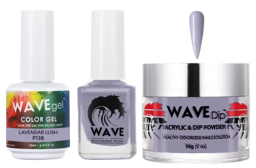 Miniatura 90 de WAVEGEL - Juego de gel de remojo, laca de uñas y polvo acrílico a juego - Colección Simplicity - #P109 Blizzard