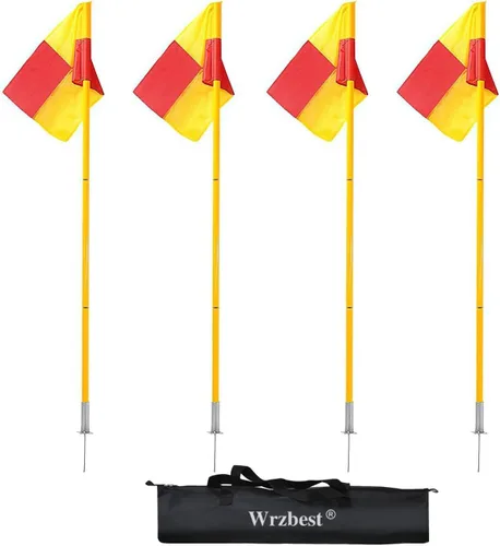 Miniatura 8 de Banderas de árbitro de linesman de fútbol de fútbol,Banderas de esquina Banderas de fútbol portátiles Postes de fútbol,Equipo de fútbol de regate