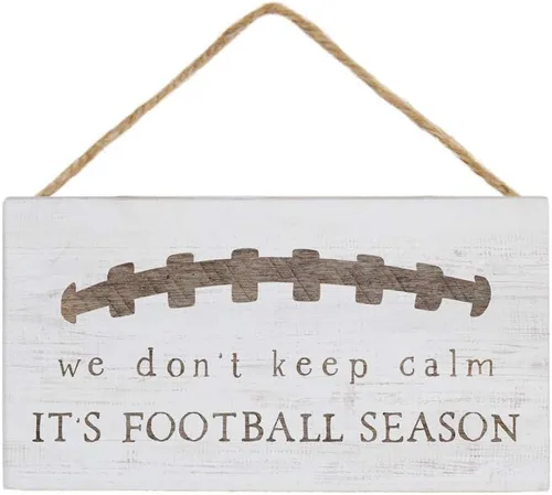 Miniatura 9 de Simply Said, INC Letrero pequeño de fútbol con texto en inglés "Love the Game", decoración de madera de 5.25 x 5.25 pulgadas, temporada de fútbol