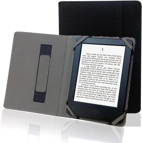 Miniatura 8 de Funda universal de lino natural para lector de libros electrónicos de 6 pulgadas (azul egeo)