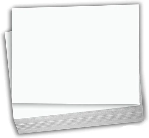 Miniatura 8 de Hamilco Blank Index Cards - Cartulina pesada de 5 x 8 pulgadas, cubierta de papel de cartulina blanca de 100 libras, paquete de 100