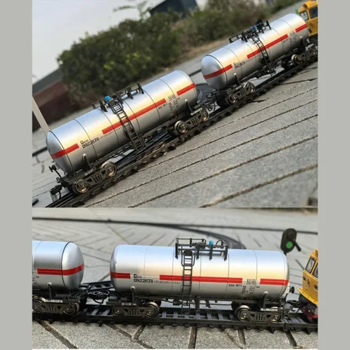 Miniatura 7 de SS7C - Juego de tren de Navidad, locomotora de vapor eléctrica de aleación, ferrocarril ferroviario con carros de mercancía/pista larga, adorno
