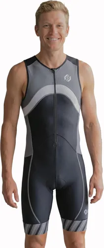 Miniatura 2 de SLS3 Traje de Triatlón para Hombre - Trisuit Premium para Hombre - Kit de Triatlón sin Mangas, de Secado Rápido con Bolsillo Grande en la Espalda
