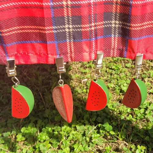 Miniatura 14 de TwoFish Home - Juego de 4 manteles de resina con diseño de flores amarillas para manteles y pesos, clips para manteles (flores de sol amarillas)