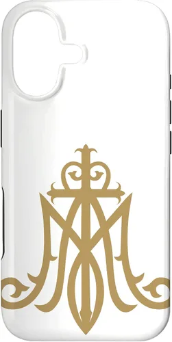 Miniatura 32 de Funda católica con monograma para iPhone 15 Virgin Mary Insignia Ave Maria