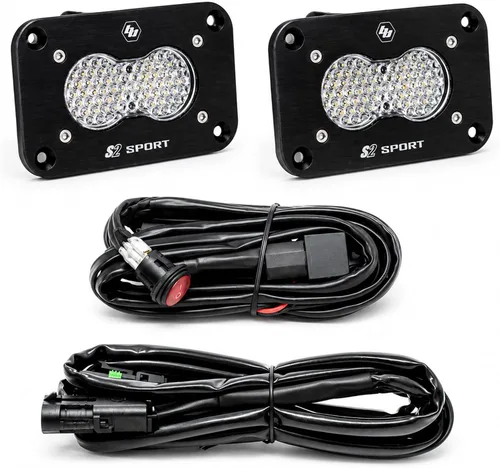 Miniatura 13 de Kit de luz LED para roca Baja Designs - 4 piezas. LED con arnés de cableado (blanco)
