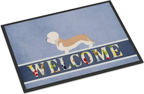 Miniatura 54 de Caroline's Treasures BB8321JMAT - Felpudo de bienvenida Berger Picard de 24 x 36 pulgadas, tapete azul para puerta delantera, para interiores