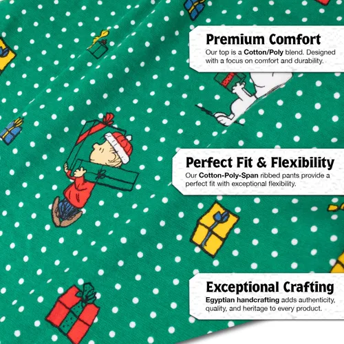 Miniatura 9 de Peanuts Snoopy - Pijamas familiares a juego, cómodos conjuntos de 2 piezas para Navidad