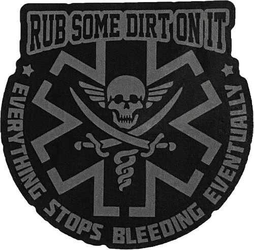 Miniatura 2 de Rub Some Dirt On It - Adhesivo adhesivo para parachoques (gris)