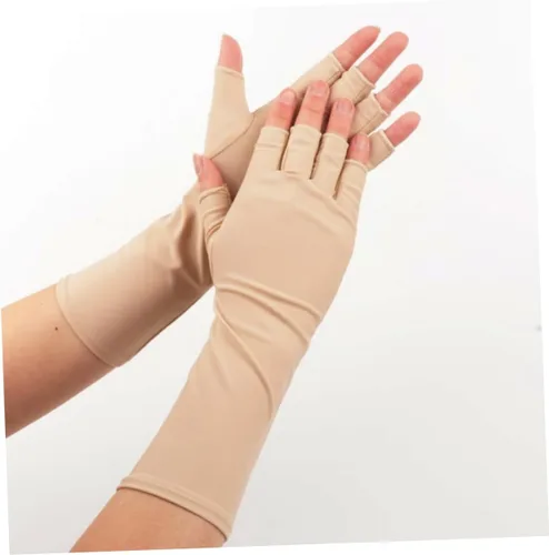 Miniatura 6 de 1 par de mangas protectoras solares duraderas transpirables y refrescantes para actividades al aire libre para jardinería, golf, pesca, correr