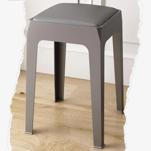 Miniatura 8 de ZJIEX Taburetes de bar modernos de plástico para mostrador, silla de isla de cocina sin brazos, taburete de encimera sin espalda, taburetes