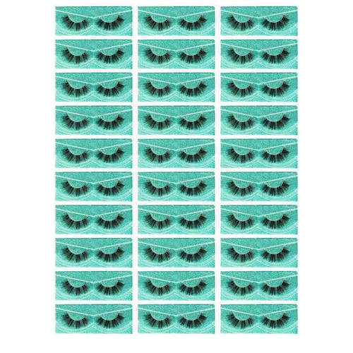 Miniatura 27 de FARRED - Pestañas postizas esponjosas, dramáticas, a granel, mix de 10 estilos, paquete de 50 pares, en cajas individuales, 10-18mm de volumen