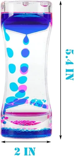 Miniatura 4 de Oneshow Liquid Motion Bubbler - Juguetes sensoriales coloridos de aceite y agua, reloj de arena, temporizador, actividad, juguete fidget para niños