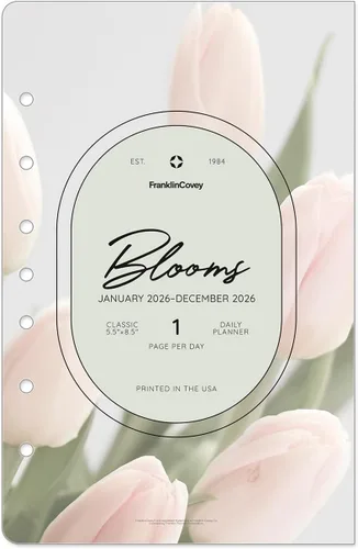 Miniatura 2 de FranklinCovey - Recambio de planificador Blooms Una página por día encuadernado en anillo (clásico, enero 2026 - diciembre 2026)