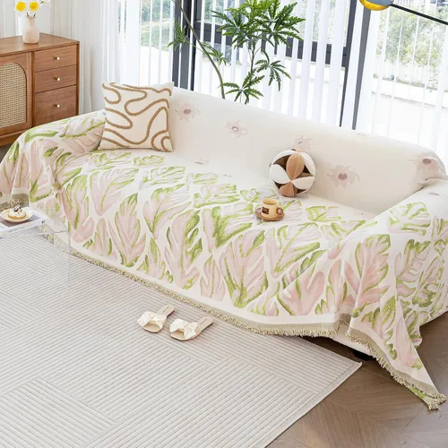 Miniatura 10 de Mantas con Rayas para Sofá, Fundas Boho para Sofá, Mantas para Sofá para Perros, Fundas Medianas para Sofá Reclinable y Silla, Fundas de Sofá
