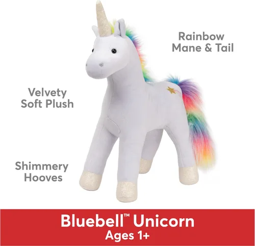 Miniatura 2 de GUND Bluebell - Unicornio de peluche arcoíris para edades de 1 año en adelante, azul, 15 pulgadas