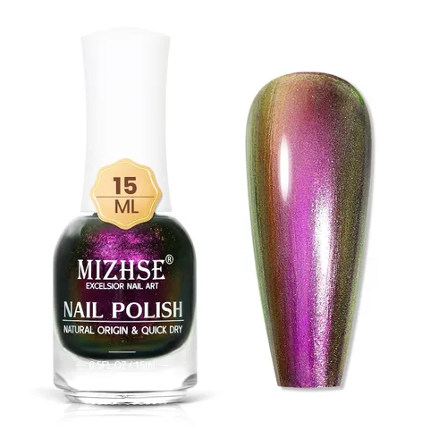 Miniatura 23 de MIZHSE Esmalte de uñas de secado rápido, esmalte de uñas blanco lechoso de secado al aire rápido, 15 ml de esmalte de uñas a base de agua regular