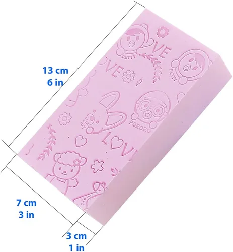 Miniatura 7 de Esponja exfoliante de baño, exfoliante de spa, esponja de ducha corporal de baño, removedor de esponja de piel muerta para adultos, bebés, mujeres