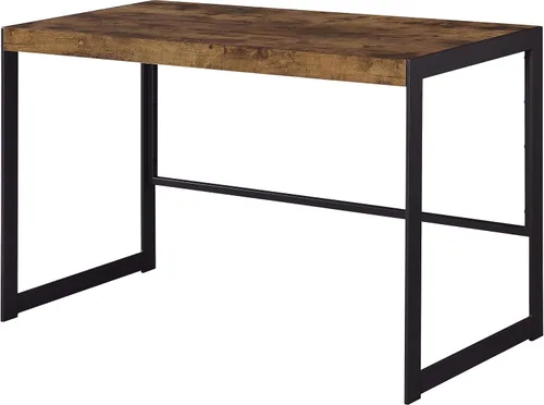 Miniatura 5 de Coaster Home Furnishings Estrella - Madera de ingeniería - Escritorio de 47 pulgadas con estilo granja, patas de metal metálico y parte superior