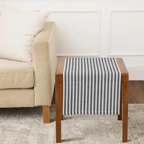 Miniatura 67 de Solino Home Camino de mesa de lino de 36 pulgadas – Amalfi Stripe 100% lino puro, camino de mesa azul marino y blanco, 14 x 36 pulgadas, ideal