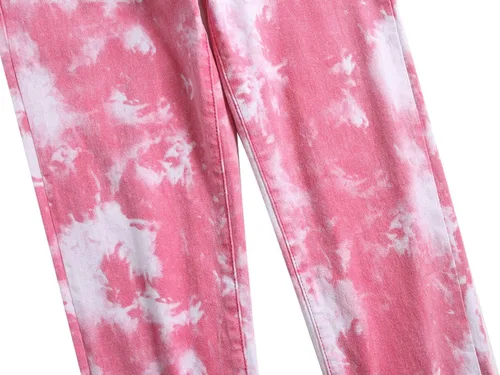 Miniatura 98 de Baylvn - Pantalones de mezclilla entallados y estampados para hombre con corte recto