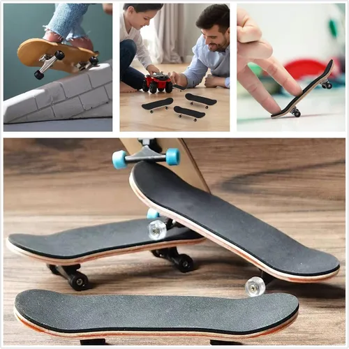 Miniatura 6 de 15 Piezas Cinta de Agarre de Espuma para Fingerboard, Tablero de Madera de Calidad Pegatinas de Espuma con Adhesivo Fuerte Antideslizantes Negras