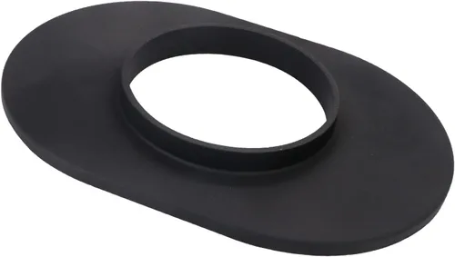Miniatura 6 de Conjunto universal de filtro de aire ovalado de aluminio pulido de 12 pulgadas, color negro, totalmente aletado, se adapta a carburadores de cuello