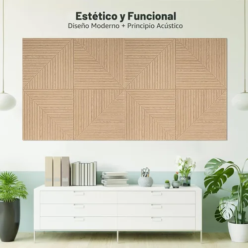 Miniatura 9 de Art3d Paquete de 6 paneles de pared acústicos autoadhesivos para decoración del hogar, paneles insonorizados de 24 x 24 pulgadas para oficina