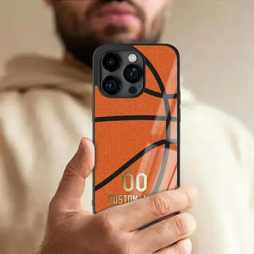 Miniatura 7 de Fundas de teléfono de baloncesto con nombre personalizado para iPhone 11 12 13 14 15 16 17 Pro Max Plus Mini Xr Xs SE, Samsung A03 A13 A53 A54 A73
