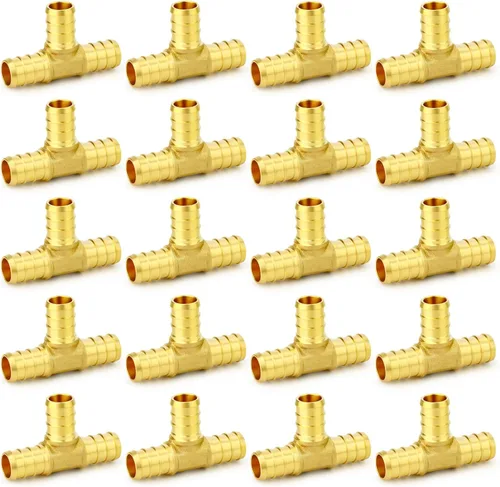 Miniatura 36 de GASHER 10 piezas sin plomo latón 1 "acoplamiento Pex, accesorios Pex de 1 pulgada para tubería Pex