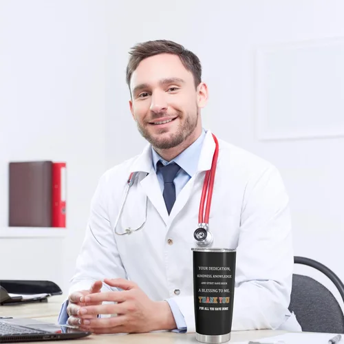 Miniatura 5 de Vaso de 20 onzas, regalo de agradecimiento al médico/graduación para hombres/mujeres, regalo de jubilación/día del médico para Dr./MD Cup 1 unidad