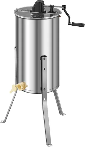 Miniatura 11 de VEVOR Extractor de miel, extractor manual de miel de 2 marcos con tapa transparente, tambor giratorio de acero inoxidable con soporte ajustable