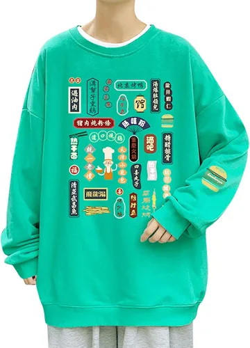 EELHOE Mens Tshirts Prtined Graphic Baggy Cotton Long Sleeve Crewneck Tops Sun Protection Fashion Fishing Sweatshirt
