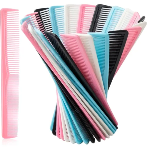 Miniatura 11 de Hestya Paquete de 36 peines de pelo a granel de 7 pulgadas, peine de corte de fibra de carbono, multiusos, para hombres y mujeres, peluquería