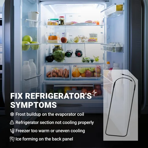 Miniatura 7 de BlueStars 218169802 Reemplazo del calentador de descongelación para refrigerador, compatible con refrigeradores Frigidaire & Kenmore, sustituye a