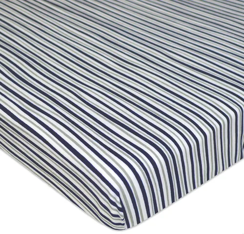 Miniatura 36 de TL Care Paquete de 2 sábanas bajeras ajustables 100% algodón natural de 39 x 27 pulgadas, suaves y transpirables para patio de juegos y colchón