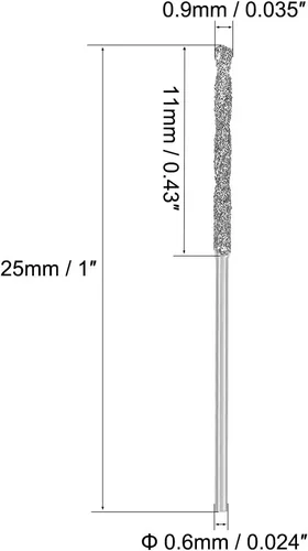 Miniatura 2 de uxcell Brocas de acero de alta velocidad de la torsión del diamante de 3.0 ft m para las baldosas de piedra de cristal de las conchas del mar 2