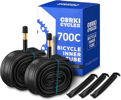 Miniatura 10 de Tubo interior de repuesto para neumático de bicicleta 700c para bicicleta de carretera de 28 pulgadas, repuesto de caucho butílico resistente