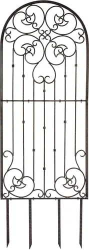 Miniatura 8 de H Potter Enrejado de jardín para plantas trepadoras, panel de pared al aire libre de hierro forjado de metal para vides y flores