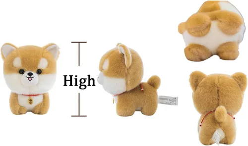 Miniatura 5 de Animal de peluche para perro, juguete de peluche de imitación, almohada de peluche de peluche, regalos para niños y niñas (negro, 9.8 pulgadas)