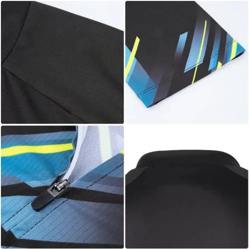 Miniatura 5 de ROTTO Camiseta de ciclismo para hombre, manga corta, para ciclismo