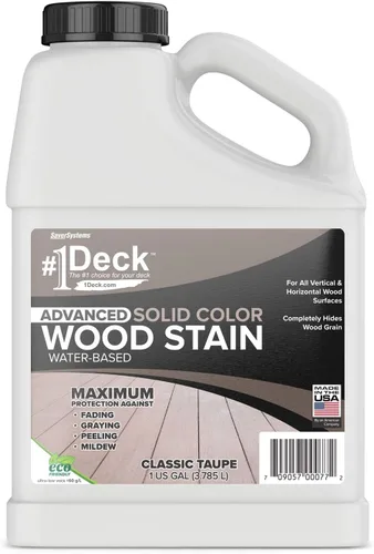 Miniatura 8 de #1 Deck – Tinte superior para madera de colores sólidos para cubiertas, vallas y revestimiento, 1 galón (3.78 L)
